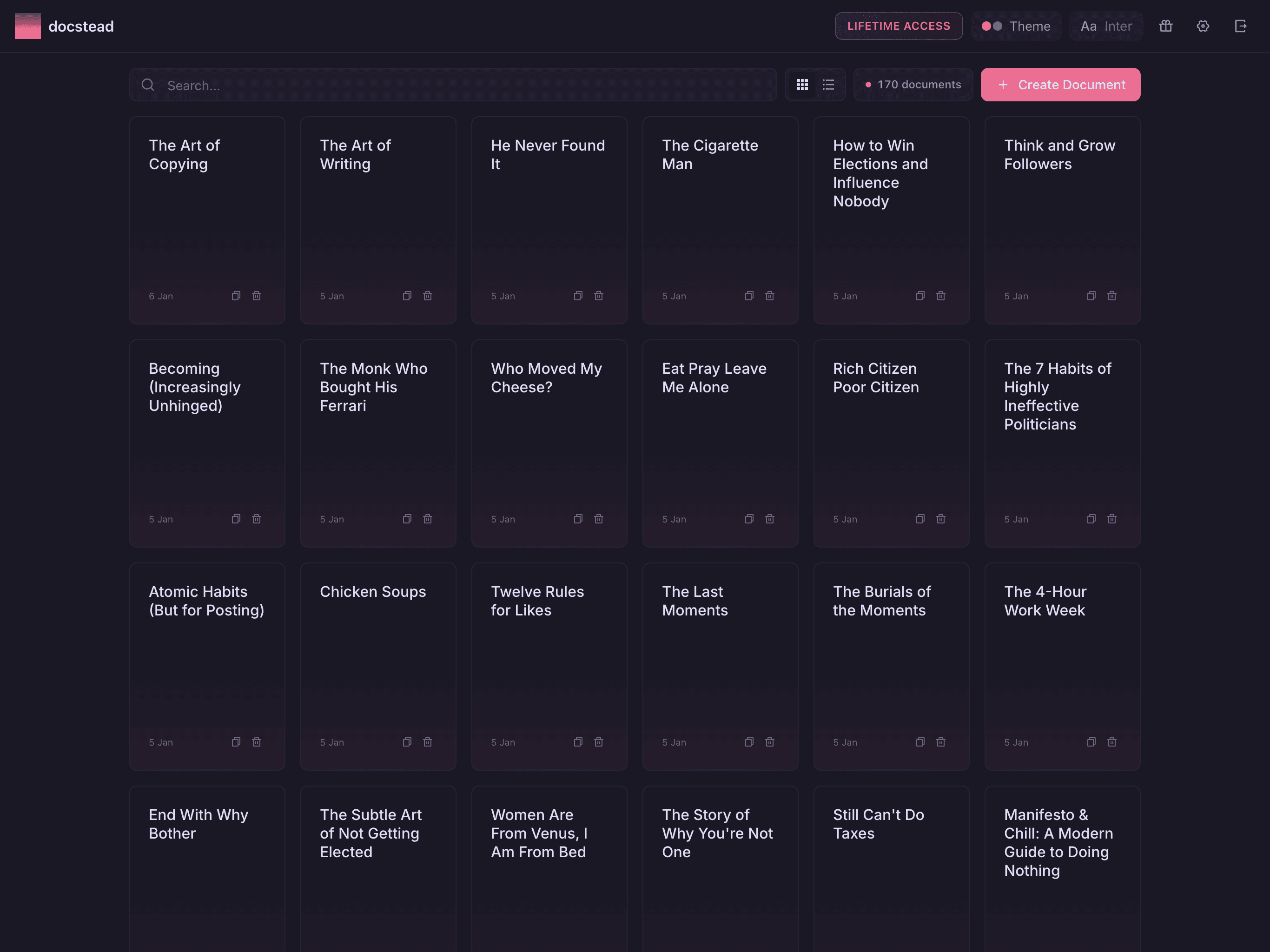 Docstead screenshot 1
